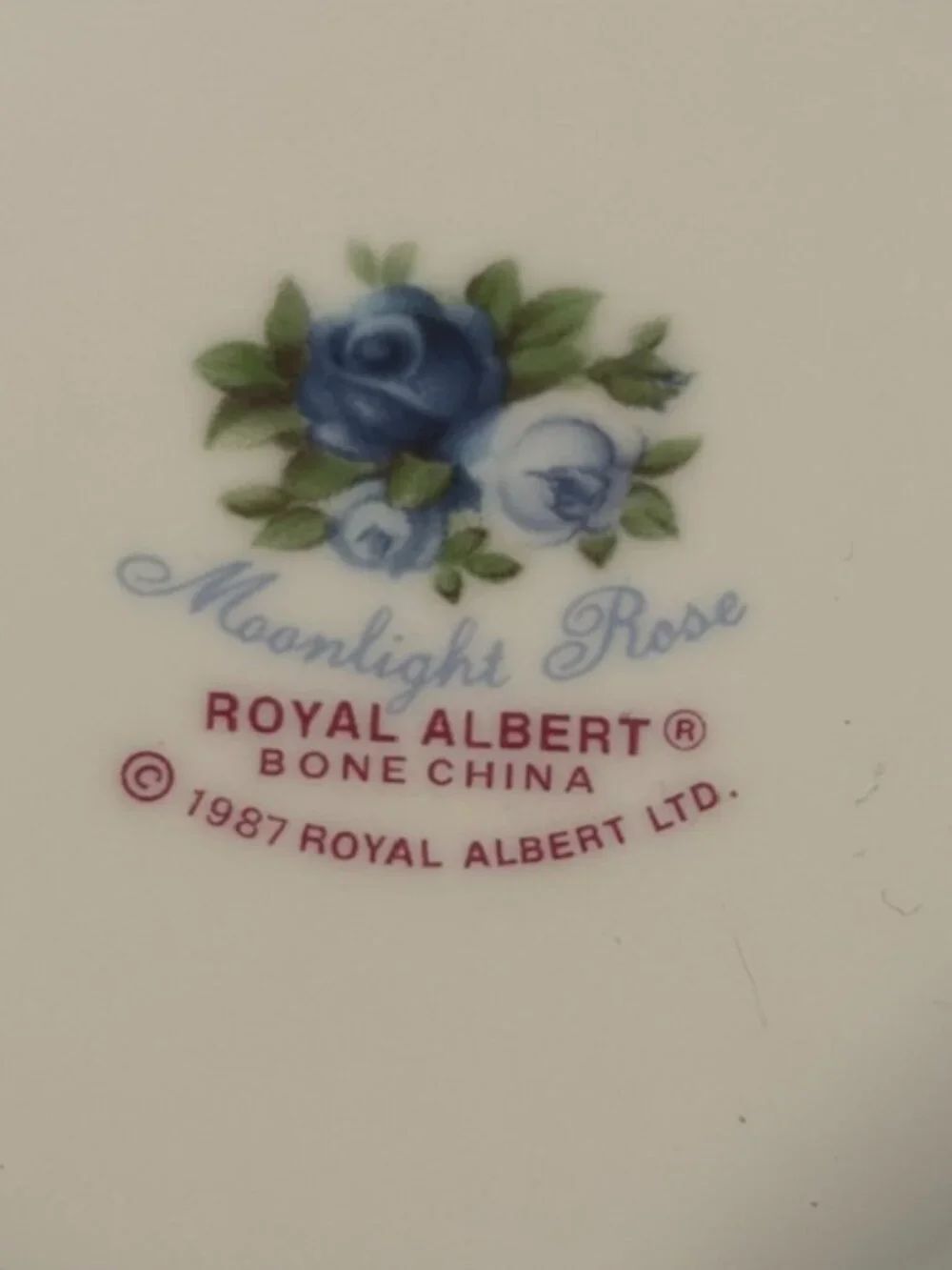 Royal Albert Moonlight Rose Powder Bowl Candy Dish English Fine Bone China